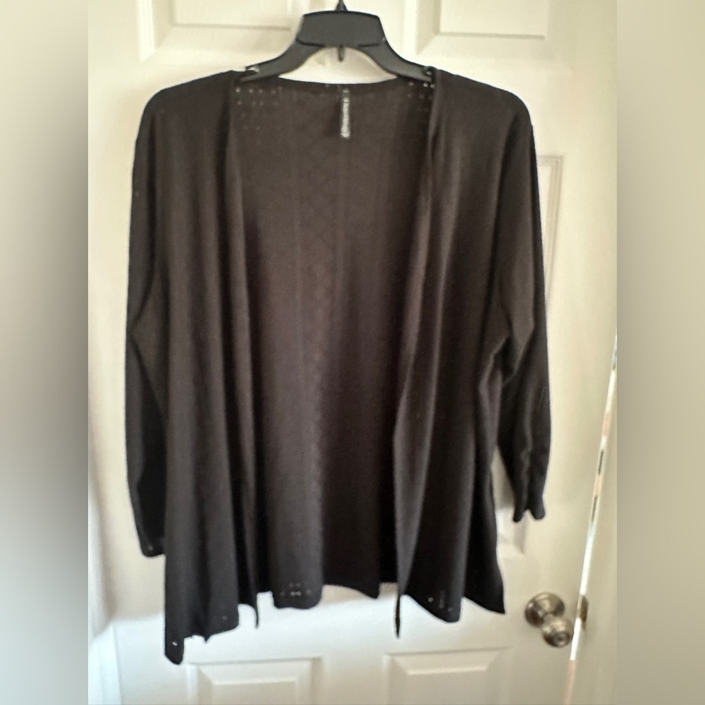 Black Women's Lightweight Cardigan/Jacket (3X)